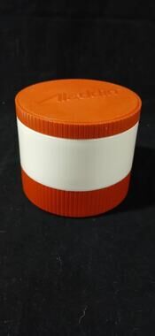 Vintage Aladdin 7000 Thermos Insulated Thermo Jar Hot/Cold Lid Soup 6oz. Orange